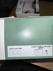 Lacoste Essential 100% Cotton Crewneck Tees, Pack of 3, White (INT1)