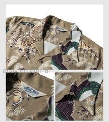 NON STOCK Vintage T-Shirt Print Shirt Men’s Short Sleeve Shirt Cuban