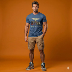 Compensated Anarchist,Dungeon Crawler Carl, Cotton T, Med., Blue. FREE SHIPPING.