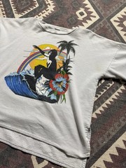 Rare 1970’s Surfer Graphic Short Sleeve Sweatshirt Size Large