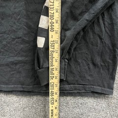 Migos Long Sleeve Shirt Mens Size XXL Black Checkered Graphic Distressed Rap Tee