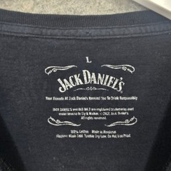 Jack Daniels Mens Shirt Large Black Cotton Jack Lives Here Old No 7 Whiskey Tee