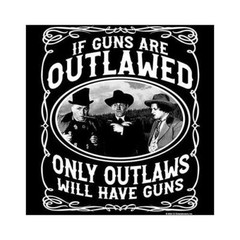 Three Stooges Outlaws 2nd Amendment 2-Sided Long Sleeve T-Shirt