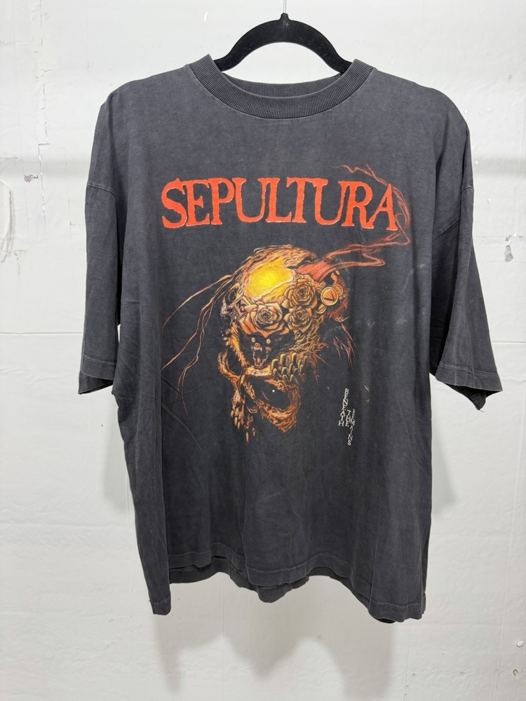 Vintage Sepultura Shirt Large Beneath The Remains 90s Death Metal
