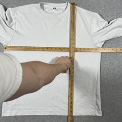 Uniqlo AIRism Men’s Sz XL Cotton Oversized Crew Neck White T-Shirt