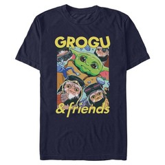 Men’s Star Wars: The Mandalorian and Grogu The Child And Friends Collage T-Shirt