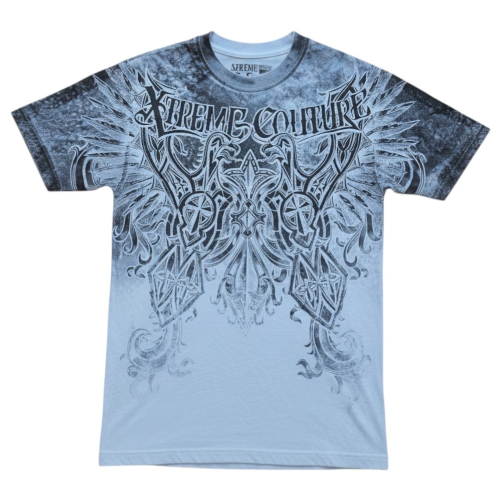 Xtreme Couture by Affliction Men’s Destiny White MMA Biker Tattoo T-Shirt Medium