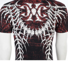 Xtreme Couture Affliction Men’s T-Shirt BARE BONE Skull Black Tattoo Biker S-2XL