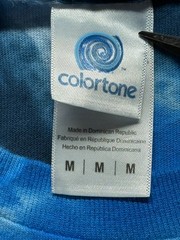 Colortone T Shirt Mens M Multicolor Tie Dye Graphic Welcome To Big Bootie Land
