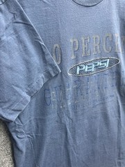 Vintage 90s Pepsi 100 Percent Guaranteed Embroidered T-Shirt XL Single Stitch