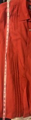 Nat Nast Silk Shirt Mens XL Red Cuban Guayabera Bowling Camp Retro Lounge Button