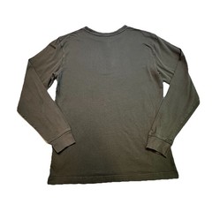 George Men’s Long Sleeve T-Shirt Size S Small 34-36 Olive Green 100% Cotton Crew