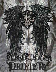 RawBlue Atrocious Drifter Doublesided Textured T-Shirt Size M New Without Tags