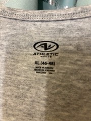 Men’s Gray Round Neck Tri Blend Tank Top Size XL (46-48) NWT