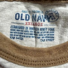 Vintage Old Navy Ringer T-Shirt Size 2XL Neutral Skate Y2K 2000s