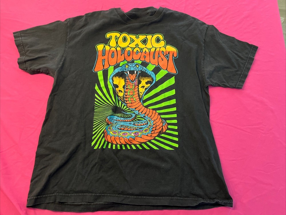 Vintage Alstyle Toxic Holocaust Psychedelic Cobra T-shirt SA346 FREE SHIPPING