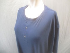 NWT JMierr Size 2XL Mens Blue Short Sleeve Buttons Casual Stretch Top 779