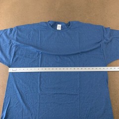 Hanes Men’s Size 3XL Heather Blue ComfortBlend EcoSmart Crew Neck T-Shirt New