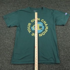 Champion Shirt Mens Medium Green Be Your Own Champion Graphic Tee Motivational