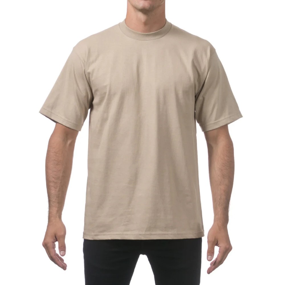 3-Pack PRO CLUB | Size 5X | Khaki | Short Sleeve