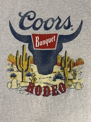 * New * Tee Luv Coors Banquet Rodeo Graphic Tee Men’s Large (L) 100% Cotton