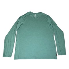 REI Co-op Mens Merino Wool Long Sleeve Base Layer Top Green Large 23099-S25