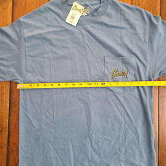 AL AGNEW T-Shirt Men’s Size M Bald Eagle Mountain River Blue Pocket NEW w/ Tags