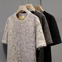 Men’s Ripped Streetwear Vintage Distressed Oversized Cotton Graphic T-Shirt