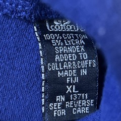 JOHN ASHFORD Men”S Blue Long Sleeve cotton turtleneck shirt size XL