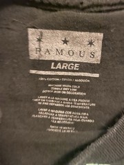 Y2K Famous Stars And Straps Logo T Shirt Sz L Black Hip Hop Grunge Rock
