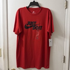 Nike The Nike Tee Men’s JUST DO IT Running T-Shirt AR5006-657 Red Size XL (NWT)