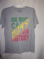 BROOKLYN VERTICAL MENS GRAY GRAPHIC T-SHIRT SIZE LARGE “ONE MONTH CAN’T HOLD…”
