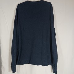 J. Crew Henley Shirt Mens XXL Blue Excellent Long Sleeve Cotton Blend Casual