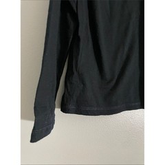Karbon Mens Black 100% Merino Wool Long Sleeve Crew Neck Base Layer Shirt Size M