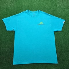Reel Legends Tshirt Mens XL Blue Teal Short Sleeve Mahi Mahi Fishing Performance