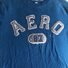 Aeropostle MM T-shirt Teal Raised Letters NEW $24.50