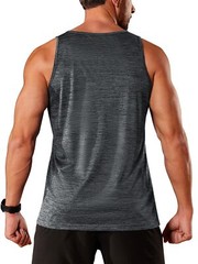 Mens Gym Tank Shirts Sleeveless Muscle Top Quick Dry Workout Fitness Sports Vest