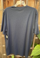 NEW Travis Mathew T-Shirt Mens Size XL Crew True Navy Black Short Sleeve Peru