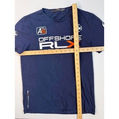 RLX Ralph Lauren Mens Offshore Racing Series Graphic T-Shirt Navy Blue Small