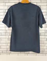 Vtg Chevrolet Racing T-Shirt Mens M Navy Blue Checkered Flags Bow Tie Y2K