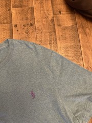 Polo Ralph Lauren Custom Slim Fit Men’s L Blue Crew Neck Cotton Polo Pony Tee