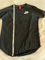 Nike Sportswear Black Half Sleeve Baseball Tee Medium Just Do It