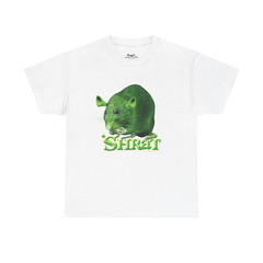 Shirat Rat Meme Shirt Funny Rodent Graphic Tee Viral Internet Humor