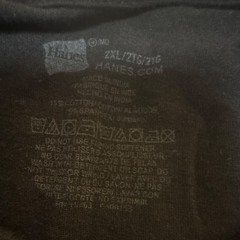 Hanes Ultimate Comfort Fit Stretch Black Crewneck T-Shirts Lot 4 Pack Mens 2XL⁠