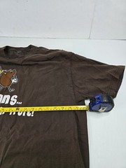 Vintage L Large 1990s Beans The Magical Fruit Graphic T-Shirt Brown Short Sleeve