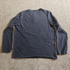 Mack Weldon Henley Shirt Men’s XL Gray Long Sleeve Casual Everyday Pima Cotton