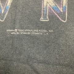 Vintage Spawn Shirt Mens XL Black 1997 Todd McFarlane Movie Promo Logo Faded 90s