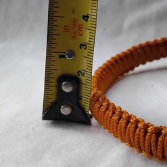 NEW Buddhist alms bowl strap, braided rope style, centipede pattern, length 30cm
