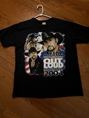 Tim McGraw T Shirt Out Loud Summer Tour 2004 The The Dancehall Doctors. Size XL