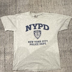 Vintage 2000s NYPD T Shirt Mens Size Medium Gray Navy New York Police Cop 00s